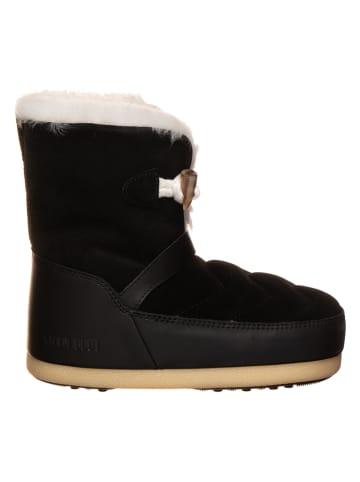 Moon Boot Leder-Winterboots "EVX IGLOO" in Schwarz