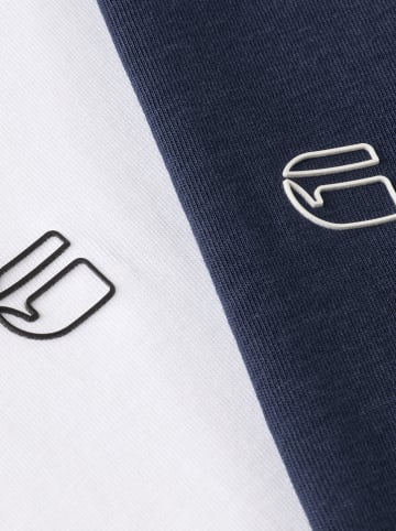 G-Star 2-delige set: shirts wit/donkerblauw