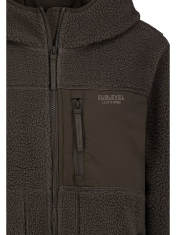 Sublevel Fleece mantel bruin