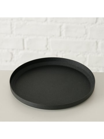 Boltze 3er-Set: Kerzenteller "Mio" in Schwarz