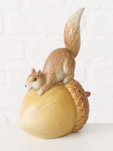 Boltze Figurki dekoracyjne (2 szt.) w kolorze beżowo-jasnobrązowym - wys. 17,5 cm