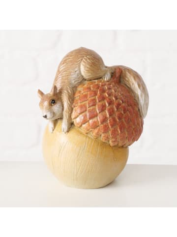 Boltze Figurki dekoracyjne (2 szt.) w kolorze beżowo-jasnobrązowym - wys. 17,5 cm