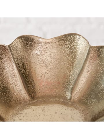 Boltze Dekoschale "Prilo" in Gold - (H)4 x Ø 16 cm