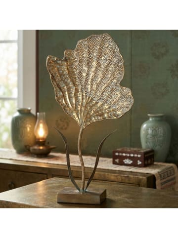 Boltze Dekoaufsteller "Ombretta" in Gold/ Braun - (H)57,5 cm