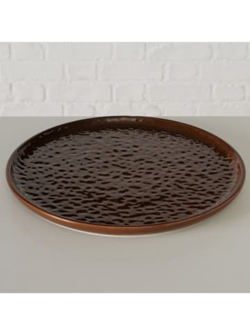 Boltze Dekoteller "Castano" in Braun - Ø 31 cm