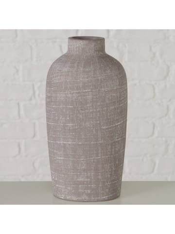 Boltze Vase "Brisby" in Grau - (H)25 cm