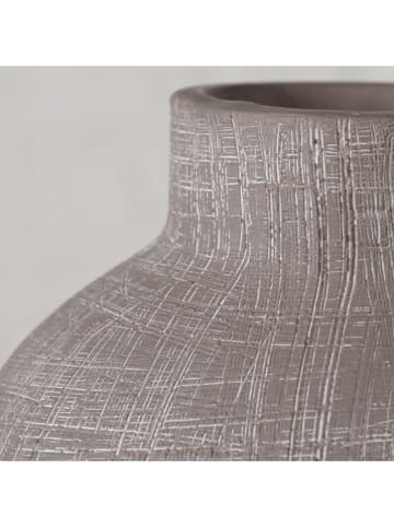 Boltze Vase "Brisby" in Grau - (H)25 cm