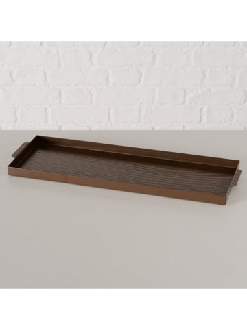 Boltze Tablett "Wodan" in Braun - (B)37 x (H)12,5 cm
