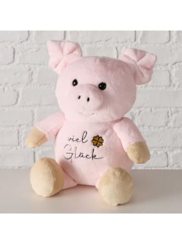 Boltze Kuscheltier "Glück" in Rosa - (H)23 cm