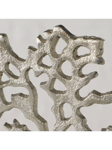 Boltze Dekoaufsteller "Florentina" in Silber/ Hellbraun - (H)27 cm