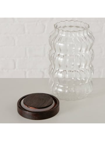 Boltze Vorratsglas "Yario" in Braun/ Transparent  - 800 ml