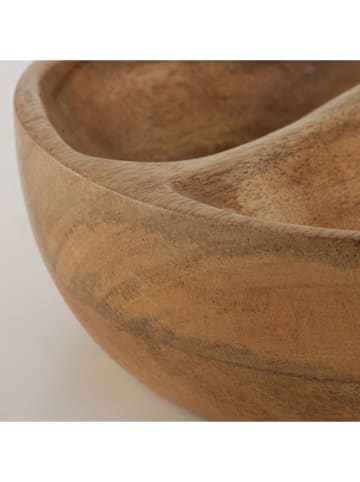 Boltze Dekoschale "Zenos" in Braun - (H)7 x Ø 20 cm
