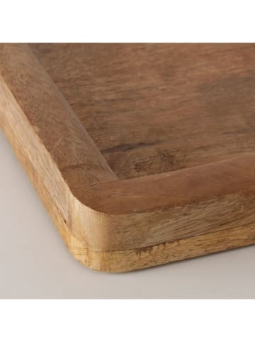 Boltze Tablett "Ringa" in Hellbraun - (B)55 x (H)44,5 x (T)7 cm