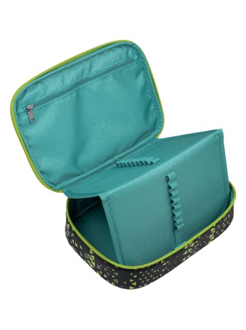 neoxx Schlamperbox "Dunk" in Schwarz/ Grün - (B)22 x (H)6 x (T)15,5 cm