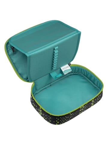 neoxx Schlamperbox "Dunk" in Schwarz/ Grün - (B)22 x (H)6 x (T)15,5 cm