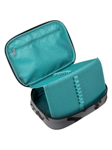 neoxx Schlamperbox "Dunk" in Grau/ Schwarz - (B)22 x (H)6 x (T)15,5 cm