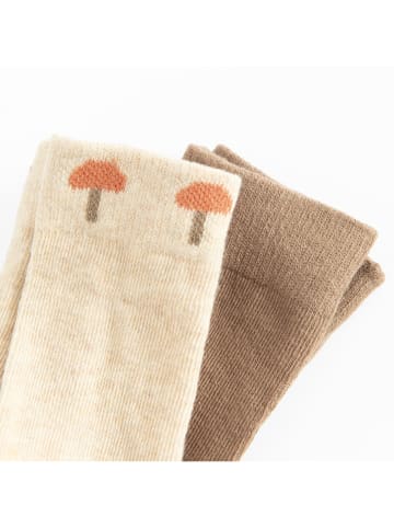 COOL CLUB 2er-Set: Strumpfhosen in Beige/ Hellbraun