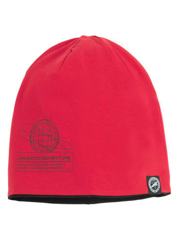 COOL CLUB Wende-Beanie in Rot/ Schwarz