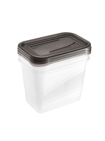 keeeper 3er-Set: Frischhaltedosen "Fredo Fresh" in Schwarz - 1 l