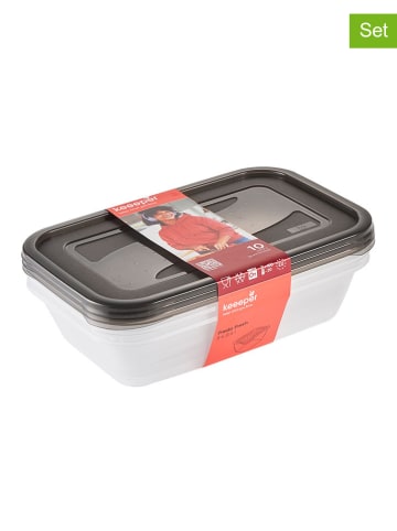 keeeper 3er-Set: Frischhaltedosen "Fredo Fresh" in Schwarz - 2,4 l