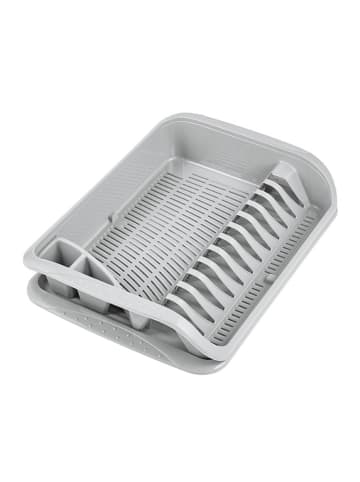 keeeper Geschirrabtropfkorb "Pierre" in Grau - (B)39,5 x (H)39,5 x (T)8 cm