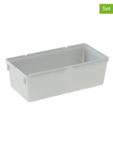 keeeper 4-delige set: ladeorganizer "Pepe" zilverkleurig - (B)15 x (H)8 x (D)5 cm