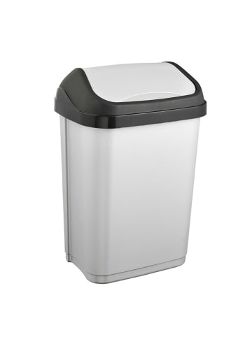 keeeper Afvalbak "Swantje" zilverkleurig - 10 l