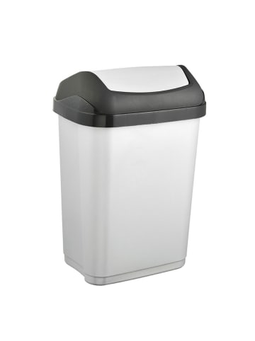 keeeper Afvalbak "Swantje" zilverkleurig - 10 l