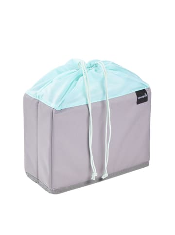 keeeper Obst- und Gemüsebox "Nea" in Grau/ Hellblau - (B)29,5 x (H)22,5 x (T)13 cm