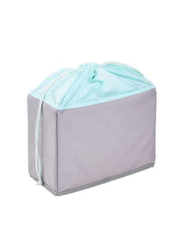 keeeper Obst- und Gemüsebox "Nea" in Grau/ Hellblau - (B)29,5 x (H)22,5 x (T)13 cm