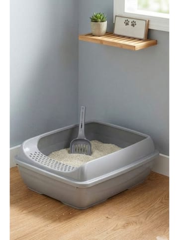 Paws&Whiskers Kattenbak grijs - (B)45 x (H)15 x (D)37,5 cm