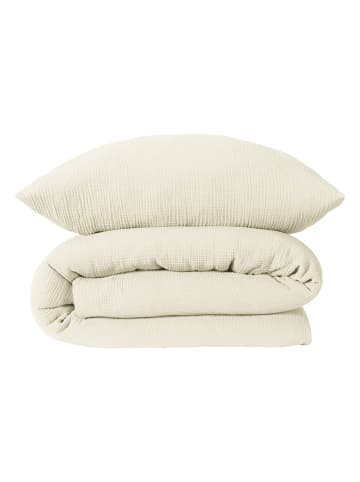 Schiesser Musselin-Bettwäsche-Set "Molly" in Creme