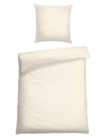 Schiesser Satin-Bettwäsche-Set "Ella" in Creme