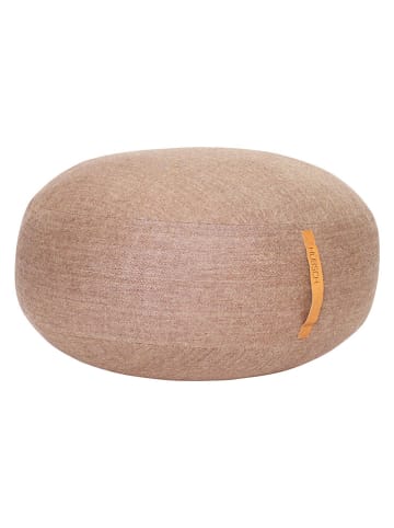 Hübsch Puf "Mochi" w kolorze jasnobrązowym - wys. 35 x Ø 70 cm