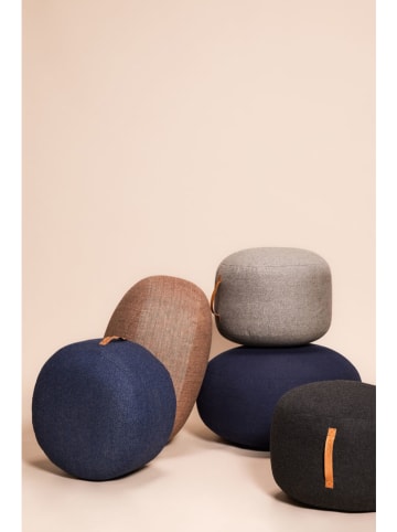 Hübsch Pouf ''Mochi'' in Hellbraun - (H)35 x Ø 70 cm