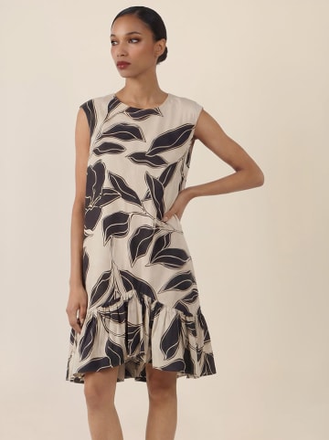 APART Kleid in Beige/ Anthrazit