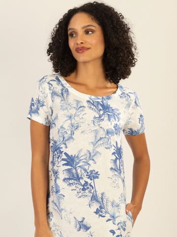 APART Kleid in Blau/ Weiß