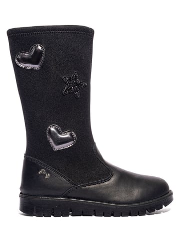 Primigi Leder-Stiefel in Schwarz