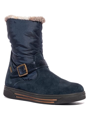 Primigi Leder-Winterstiefel in Dunkelblau