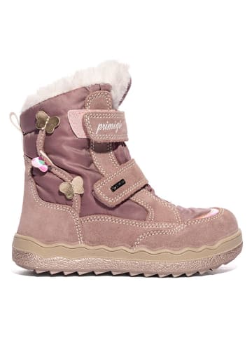 Primigi Leder-Winterboots in Rosa