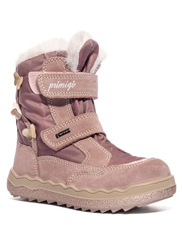 Primigi Leder-Winterboots in Rosa