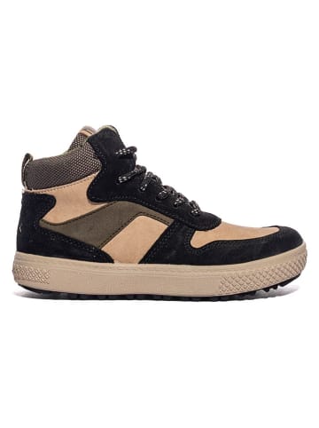 Primigi Leder-Sneakers in Beige/ Schwarz