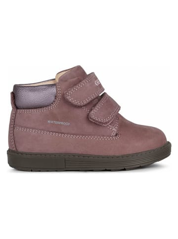 Geox Leren enkelboots "Hynde" lichtroze