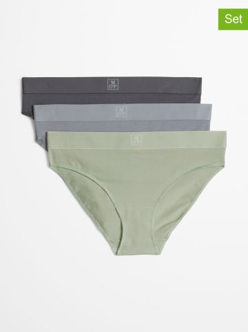 Marc O´Polo Bodywear Figi (3 pary) w kolorze zielono-niebiesko-antracytowym