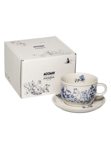 Moomin Filiżanka "Haru" w kolorze kremowo-niebieskim - 300 ml