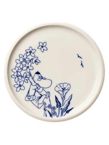 Moomin Talerz "Haru" w kolorze kremowo-niebieskim na pieczywo - Ø 12 cm
