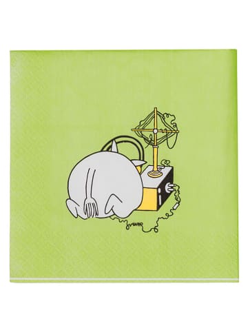 Moomin Servietten "Moomintroll" in Grün - 20 Stück