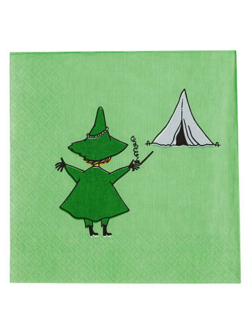 Moomin Servietten "Snufkin" in Grün - 20 Stück