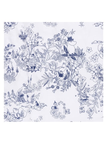 Moomin Kissenhülle ''Haru'' in Weiß/ Blau - (L)50 x (B)60 cm