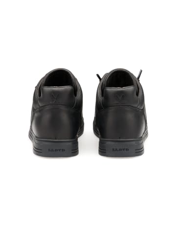 LLOYD Leder-Sneakers in Schwarz
